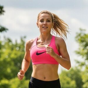 Nike Dri-FIT Sports Bra red-Pink Racerback Size Medium